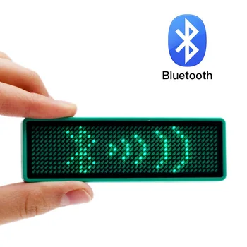 Wireless Bluetooth Publicitate CONDUS Insigna Numele Tag-ul Digital Defilare de Afișare a mesajelor Semn Bord -Albastru