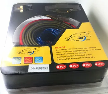 Car Audio Sârmă 8GA Cablu de Alimentare de 60 AMP clemă Amplificator Subwoofer Speaker Kit-ul de Instalare