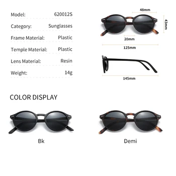 ZENOTTIC Retro Mici, Rotunde Polarizat ochelari de Soare Barbati Femei Usoare de Epocă de Conducere UV400 Nuante Polaroid Ochelari de Soare Ochelari