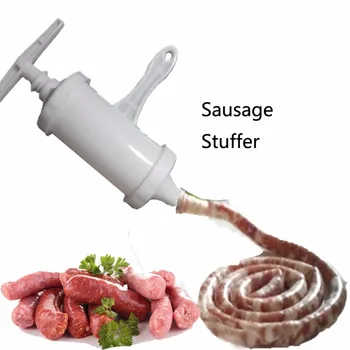 Manual de Cârnați din Carne de Umplutură Mașină Duză pentru Cârnați Carne Stuffer Cârnați de Umplere Masini Carne Pâlnie de Alimentare Filtru de Instrumente Set Kit