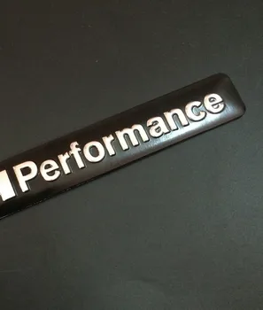 50X Nou Aliaj de Aluminiu 3D M performance Insigna Emblema corpului autocolant 85mm*12mm