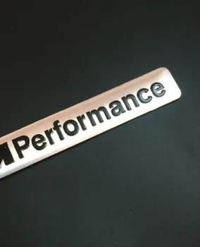 50X Nou Aliaj de Aluminiu 3D M performance Insigna Emblema corpului autocolant 85mm*12mm
