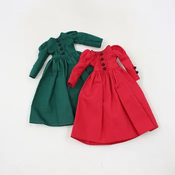 1/6 haine papusa Rosu, verde rochie potrivita pentru blyth de gheață azone comun papusa