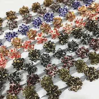 10 Metri de 33 de culoare 3D Șifon Flori DIY 6cm Lățime dantelă asieta 24 de flori dantelă panglică decor haine accesorii XF05
