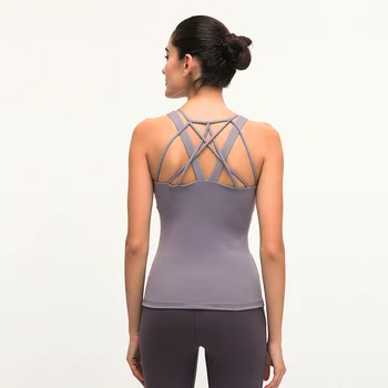 Nepoagym CHERRY XS La XL Dimensiune Compresie fără Mâneci Yoga Tricou Super Moale Femei Yoga Top Sport Shirt, cu Sutien