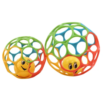 Aobo Minge Cu Clopotel Copilul Mușcă De Mână Colorate Prinde Plastic Gaura Mingea Detașabil Zuruitoare Copil Creativ Interactiv Joc Jucărie
