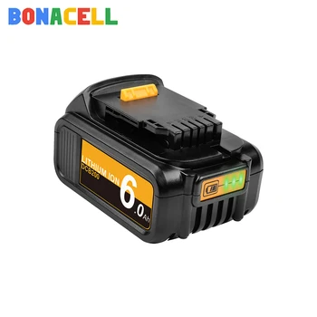 Bonacell 6000mAh 20V/18V pentru Dewalt Instrument de Putere a Bateriei pentru DCB180 DCB181 DCB182 DCB201 DCB201-2 DCB200 DCB200-2 DCB204-2 de Vanzare