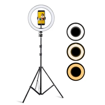 10.2 Inch 26CM Inel de Lumina si Suport Trepied LED-uri aparat de Fotografiat Selfie Lumină Inel Trepied pentru iPhone și Suport de Telefon pentru Video de Fotografie