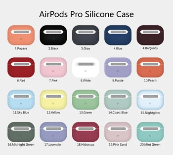 Lichid Original husa Silicon pentru Apple Airpods Pro Slim Cover Cazuri Multicolor de Protecție a Pielii pentru Airpods 3 Dropshipping