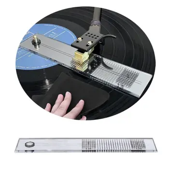 Placă turnantă Phono Fonograf Cartuș de Ajustare Conducător de Calibrare Gauge LP Stylus Aliniere Raportor Instrument Oglindă Azimut #418