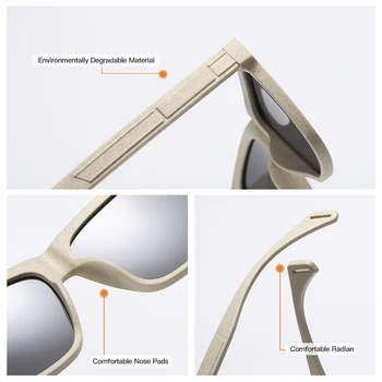 YSYX Epocă Polarizat ochelari de Soare Barbati Full-Frame Anti-stres Nouă din Lemn ochelari de Soare UV400 Ochelari pentru Conducere gafas de sol 7002