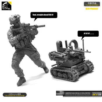 1/35 Rășină Figura kituri model Soldierself-asamblate LOO-21