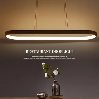 Noua Creație Modernă Pandantiv cu LED-uri Lumini de Bucătărie Acril+Metal Suspensie Agățat Lampă de Tavan Pentru Sala de Mese Lamparas Colgantes