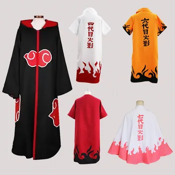 Naruto Cosplay Costum Yondaime Hokage Minato Namikaze Uniformă Mantie Kakashi Profesor Șase Yondaime Costum Costum pentru Bărbați