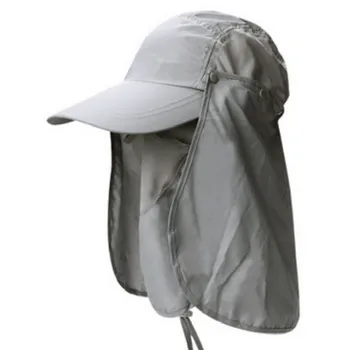 Unisex impermeabile față, pe gât, voal capac șapcă de pescuit în aer liber de vară pălărie de soare femei bărbați grădinărit drumeții găleată pălărie