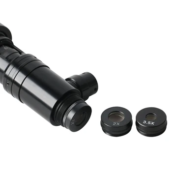 Auxiliar Obiectiv Coaxial Lumina Monocular C-mount Obiectiv cu Zoom 1X 2X 3.5 X 5X Lentila Barlow Pentru HDMI Microscop Digital aparat de Fotografiat