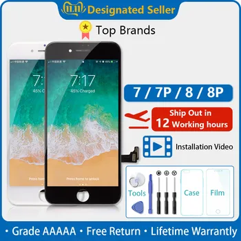 AAAAA+ Calitate Pantalla Pentru iPhone 6/6s/7/8 Plus tv lcd/Display/Ecran/Ecran/complet Pentru iPhone 5S/SE/X/6/6s/7/8 Ecran Înlocuire