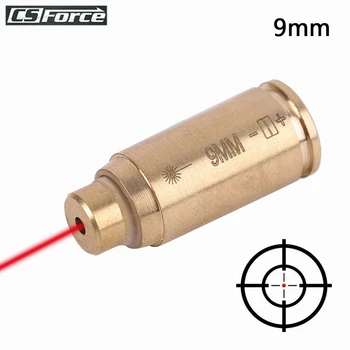 9mm Teava Vedere Cal Red Dot Boresighter Pistol de 9mm Pistol Cartuș din Alamă cu Laser Boresighter Arma de Vânătoare Accesorii Baterii