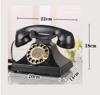 1929 fix Fix Negru Antic Vechi de Telefon American Vintage uz Casnic, de Birou Metalice Rotative antic telefon