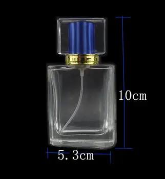 En-gros de vânzare cu Amănuntul 50ml de Înaltă calitate de Cristal Gol Spray Sticle de Parfum 30 buc/lot Mare Capacitate Clară de Culoare Călătorie Sticle de Sticlă