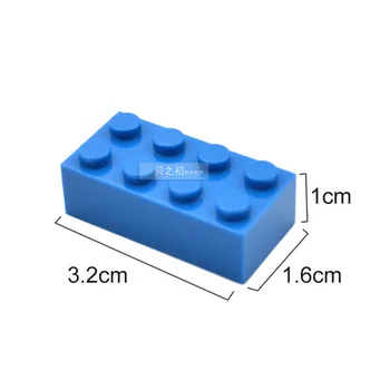 100g/pachet Vrac Părți 2x4 Gros Caramizi Blocuri Farfurie de Plastic MOC Figura Model de Asamblat Jucarii Educative pentru Copii 3001