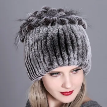 2020 Femei Caciula de Blana pentru Iarna Naturala de Iepure Rex Fox căciulă rusească de Blană de sex Feminin Pălării 2020 Nou Brand de Moda Cald Căciuli Capac