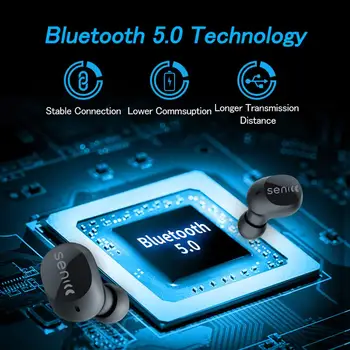 SENICC Wireless Căști TWS Bluetooth 5.0 Putere LED Display Touch Control Mini-Căști Stereo Muzică în Căști Cască SW500 NOI