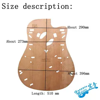 41-inch de tip D chitara acustica din lemn model Chitara face mucegai instrument conturul rozetei fascicul de poziție hartă