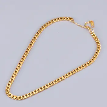 ELLERS Cadou de Crăciun de culoare de Aur Prietena colier lanț geometrice și circulare gât cravată 5mm 40cm bijuterii cadou de crăciun