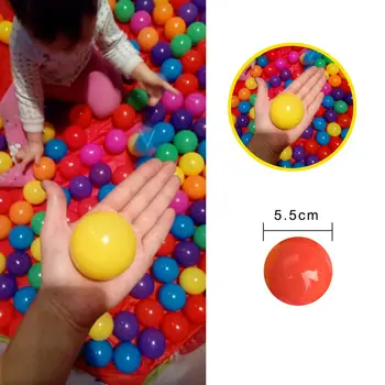 100/200pcs Copil Scăldat Jucărie de Plastic Colorate Ocean Minge Amuzant copil Copil Înota Groapă Juca Jucărie Piscină cu Apă Ocean Wave Ball 5.5 cm