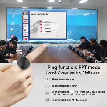 Multifunctional Bluetooth Inteligent Inel Smart Home Camera TV Control de la Distanță PPT Page-Turner Mouse-ul de la Distanță Telefonul Mobil Deget Inel