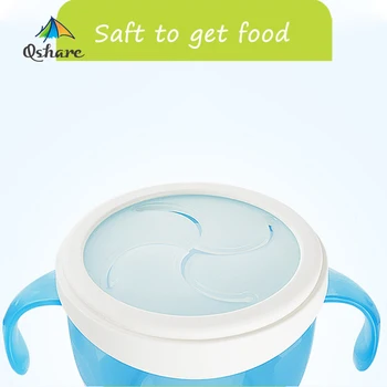 Copilul Mâner Dublu Spill-proof Bomboane Alimente de Aspirație Bol Snack Box Container pentru Alimente Copii copii Mici Copil Hrănire Cutie Snack Box