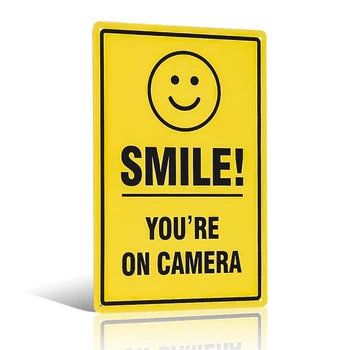 Zâmbește, ești La Camera Video de Supraveghere Semn -de Interior sau Exterior pentru Afaceri de Origine Camera de Securitate CCTV,Protejate UV