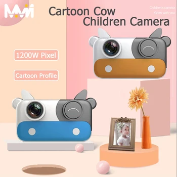 Vaca Mini aparat de Fotografiat Digital 1200W Pixel Copii, Camera Pentru Copil HD Camera Copii, Camera Jucărie de Ziua de naștere Pentru Copii, Camera Copil
