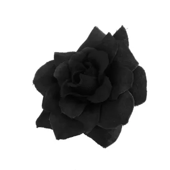 50 buc Trandafiri de Mătase Artificială de Nunta Clipuri de Nunta de Decorare Cap de Floare (negru)