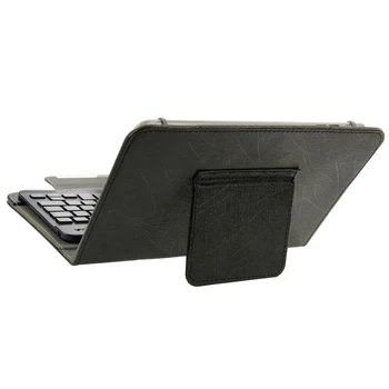 Pentru 10.1 inch Tablet PC Universal din Piele de Caz cu Separabile Tastatură Bluetooth și Suport (Negru)