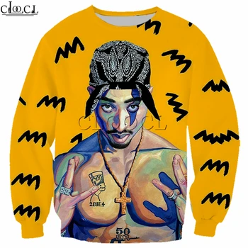 Hip Hop Rapper 2pac Tupac T Shirt de Imprimare 3D Jogging Pantaloni de Costum Amaru Shakur Hanorace Barbati Femei Harajuku Fermoar Glugă Haina