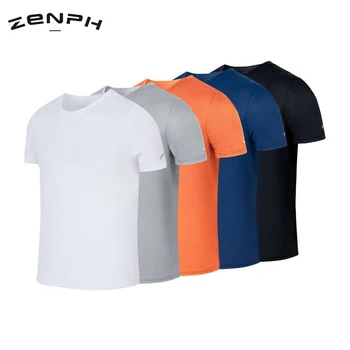 Zenph Vara iute Uscat T-shirt O-gât cu Mâneci Scurte Sport Confortabile Tricou Solid Lumina Respirabil Camasa Pentru Barbati sau Femei