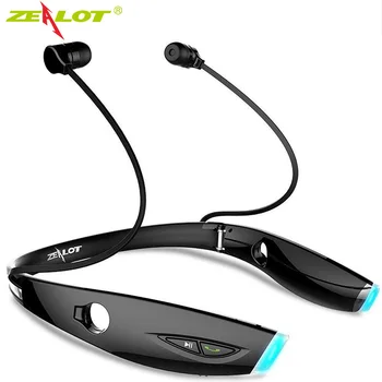 ZEALOT H1 Wireless Sport Căști Bluetooth Auriculares HIFI Bass Sport Căști Hands Free Luminos de Căști cu MICROFON