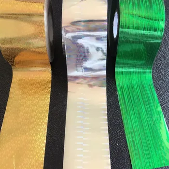 1 rola de 120 m*4cm Holografic Folie de Unghii Curcubeu Transfer Folie Autocolant cu Degetul Învelit Unghii DIY Adeziv Manichiura Frumusete Decalcomanii