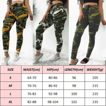 Femei Camuflaj Pantaloni Lungi Camo Cargo Pantaloni Casual Pantaloni De Vară Militare De Lupta Armata Sport Haine De Moda