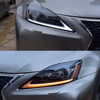 LED Lumina Cap de Asamblare pentru Lexus IS250 300 350 2006-2012 Toate LED-uri de Înaltă luminile de întâlnire în timpul Zilei Lumină de Funcționare Secvențială de Cotitură Semnal