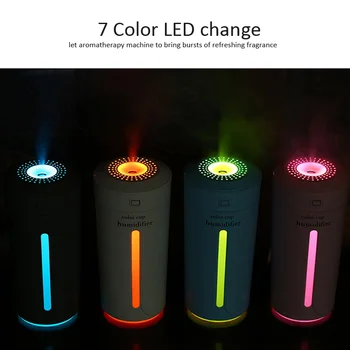 230ml USB Ulei Esențial Aroma Difuzor Auto Umidificator cu 7 Culori Schimbare Lumini LED-uri cu Ultrasunete AirHumidifier pentru Biroul de Acasă