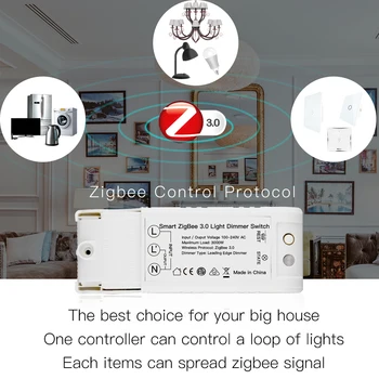 Zigbee 3.0 DIY Smart Home Automation intrerupator Control de la Distanță de Lucru cu Echo Plus Alexa SmartThings se Potrivesc pentru cele Mai multe Zigbee Hub