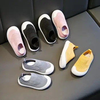 Copii Pantofi pentru Fete Adidas Baieti Tricot Pantofi Sport de Primavara Toamna Noua Fund Moale pentru Copii Toddler Plat Șosete Copii, Casual, Pantofi