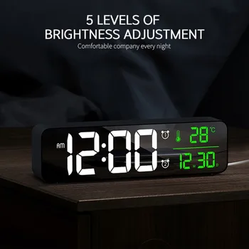 LED Digital Ceas cu Alarmă Ceas Pentru Acasă Tabelul Digital Amânare Electronice USB Desktop Oglindă Ceasuri de uz Casnic Mese de Decor