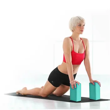 Yoga Bloc caramida Spuma 2 buc Exercițiu de fitness spuma set de Antrenament de Fitness Sustine Perna Sport Organism de Formare #35