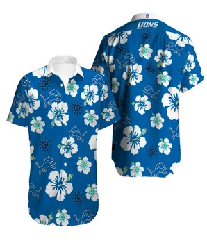 Vara Casual Barbati Maneca Scurta Detroit Stand Guler Liber 3d de Imprimare Lei Cămașă Hawaiană iute Uscat Îmbrăcăminte de Plajă