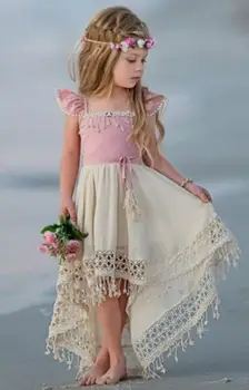 Samgami Fata Printesa Rochie De Vara Nou Copil Fete Dress Floral Dulce Pentru Copii Costume De Partid Costum Fluture Imbracaminte Copii