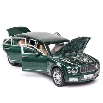 1/24 Bentley Mulsanne Extins Simulare Mașină De Jucărie Model De Aliaj De Jucarii Pentru Copii Veritabilă Colecție De Licență Vehicul Off-Road Copii 6
